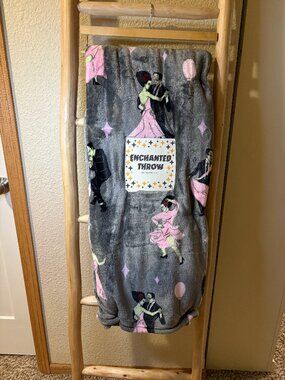 Enchanted Halloween Throw Blanket Dancing Couple Gothic 60x70 NWT